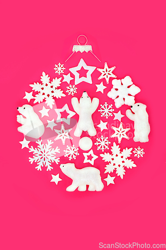 Image of North Pole Christmas Abstract Bauble Decoration