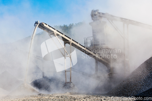 Image of Industrial crusher - rock stone crushing machine