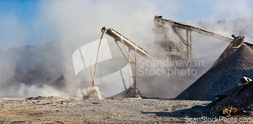 Image of Industrial crusher - rock stone crushing machine