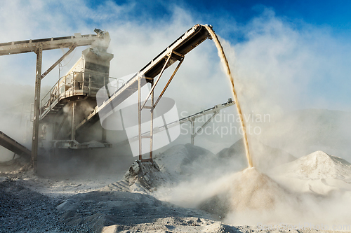 Image of Industrial crusher - rock stone crushing machine