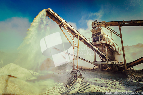 Image of Industrial crusher - rock stone crushing machine