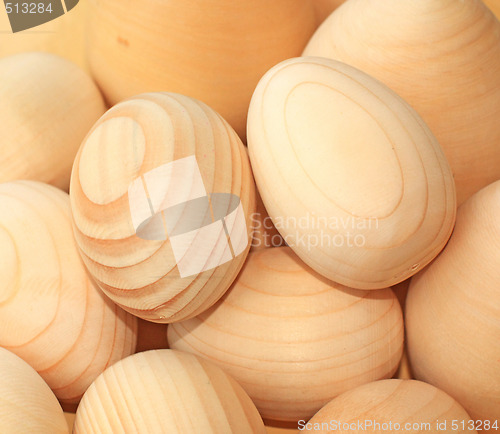 Image of Wooden eggs