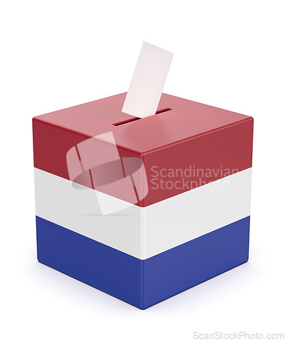 Image of Ballot box with the flag of the Netherlands