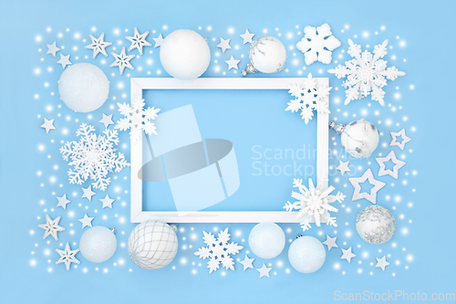 Image of North Pole Christmas Background Border Design