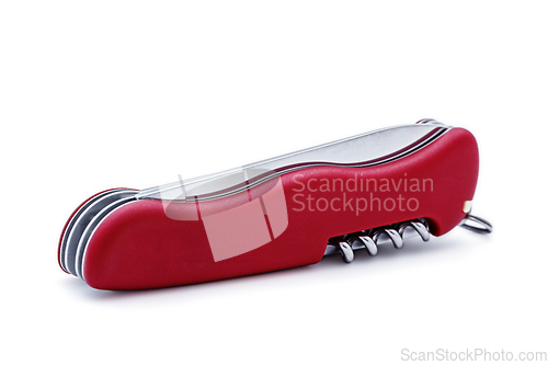 Image of Swiss army knife isolated