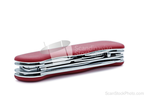 Image of Swiss army knife isolated