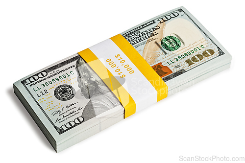 Image of Bundle of 100 US dollars 2013 edition banknotes