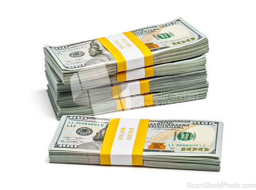 Image of Bundle of 100 US dollars 2013 edition banknotes