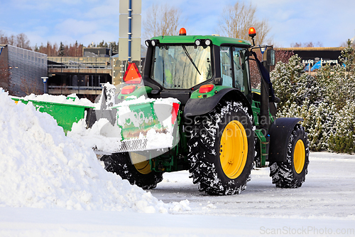 Image of John Deere 5125M Tractor Snow Removal with Hese Rear Blade