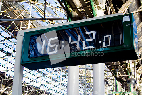 Image of Train stations clock