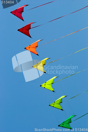 Image of Stack of stunt kites