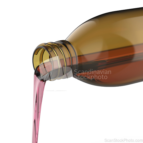 Image of Pouring cough medicine syrup