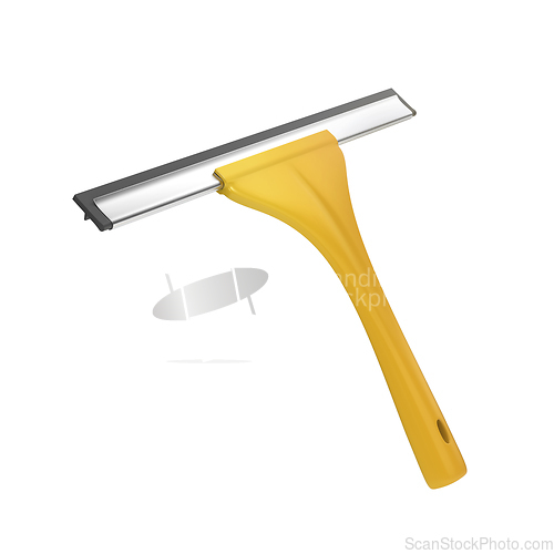 Image of Window squeegee with yellow handle