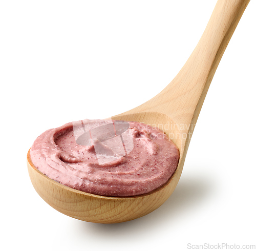 Image of mashed red beans hummus