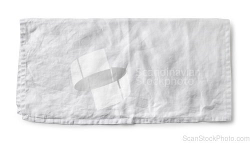 Image of white folded cotton napkin