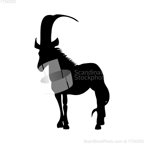 Image of Black Antelope Silhouette