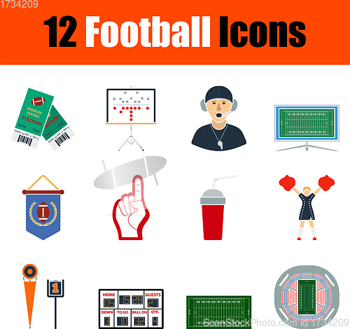 Image of Football Icon Set