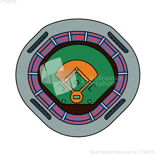 Image of Baseball Stadium Icon
