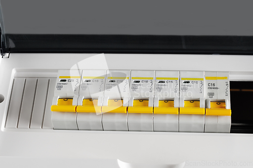 Image of Protective circuit breakers.