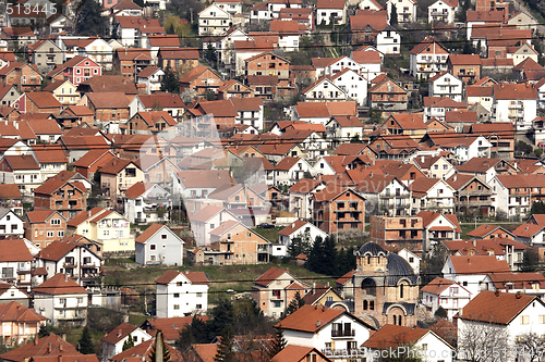 Image of view of town housing