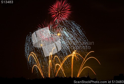 Image of Fireworks Lighting up the Sky