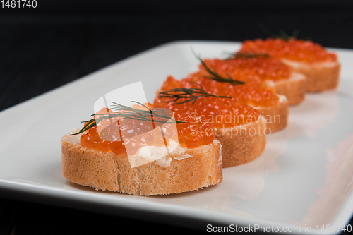 Image of Sandwich with caviar