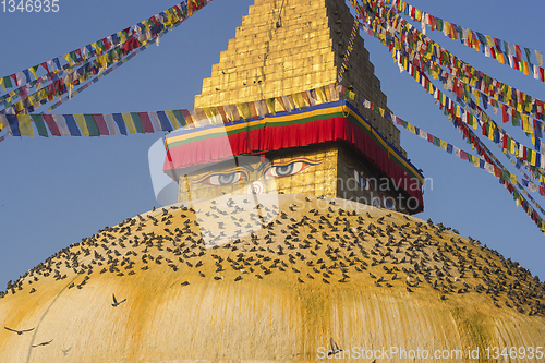 Image of Boudhanath Stupa in Kathmandu, Nepal