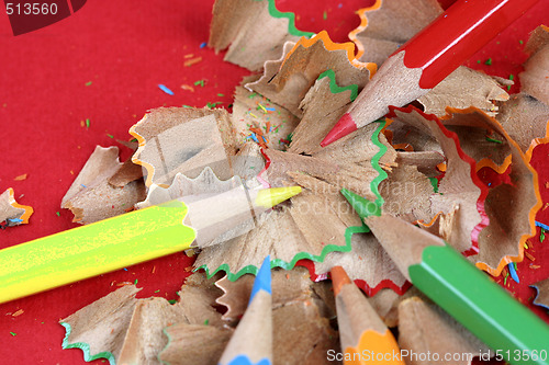 Image of Pencils and wood shavings