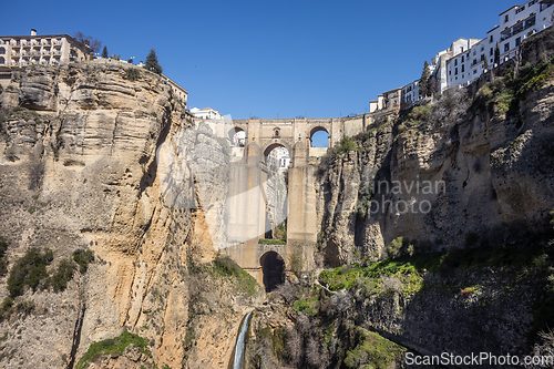 Image of Panoramic view of Puente Nuevo over the Tagus gorge, Ronda, Spain