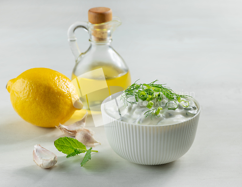 Image of bowl of sour cream or greek yogurt