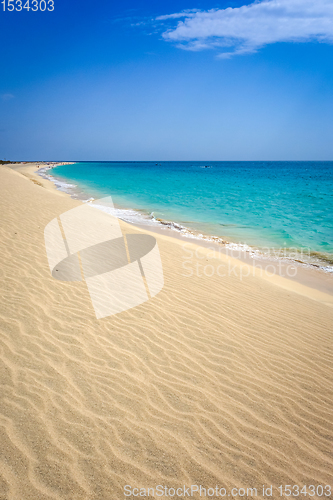 Image of Ponta preta beach and dune in Santa Maria, Sal Island, Cape Verd