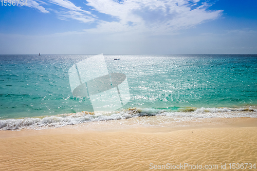 Image of Ponta preta beach and dune in Santa Maria, Sal Island, Cape Verd