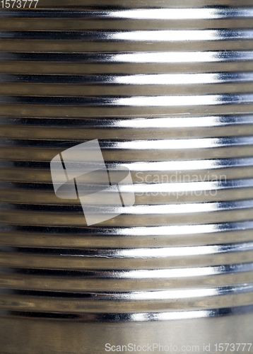 Image of old metal can for food