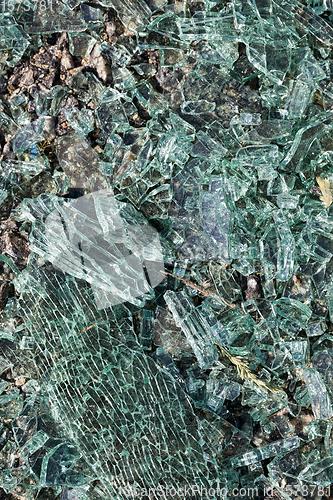 Image of broken car glass