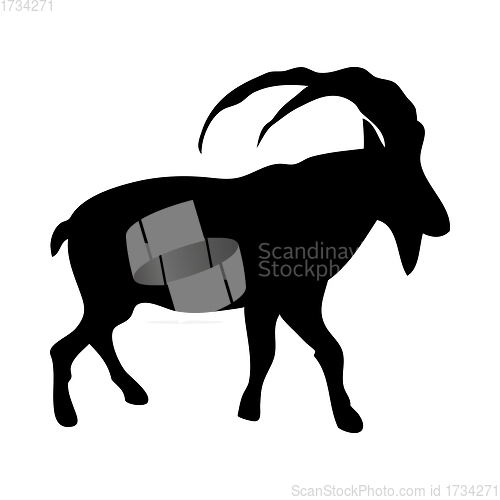 Image of Bearded Goat Silhouette