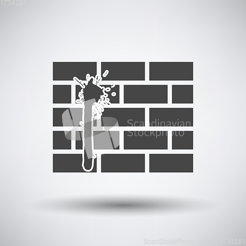 Image of Blood On Brick Wall Icon