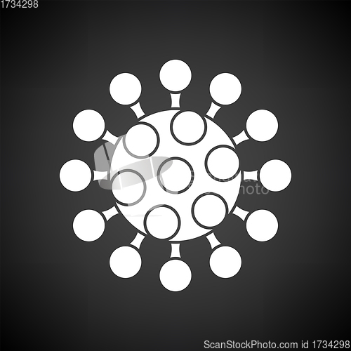 Image of Coronavirus Molecule Icon