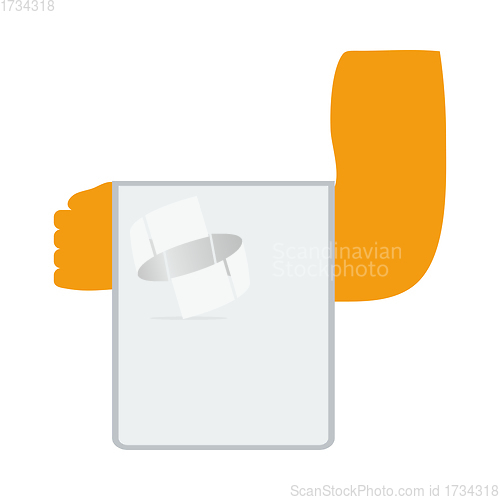 Image of Waiter Hand With Towel Icon