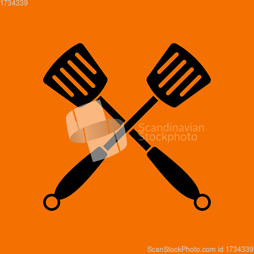 Image of Crossed Frying Spatula