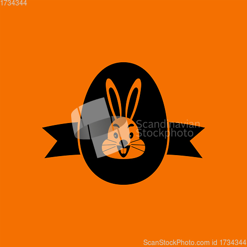 Image of Easter Egg With Ribbon Icon