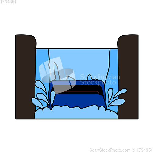 Image of Water Boat Ride Icon