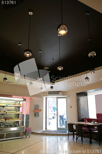 Image of door in cafe