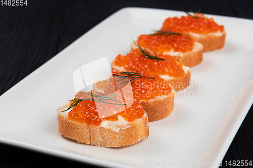 Image of Sandwich with caviar