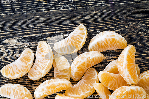 Image of peeled delicious tangerine