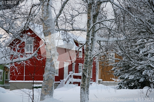 Image of Snowy neighborhood