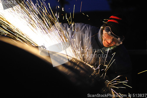 Image of sheet metal cutting