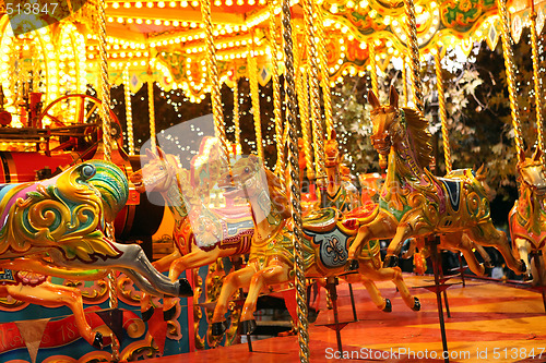 Image of carousel and lights