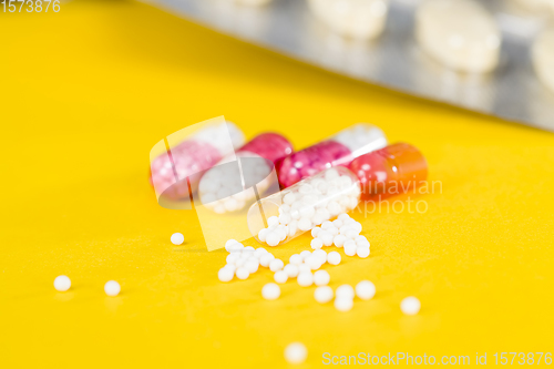Image of medicines in the form of tablets