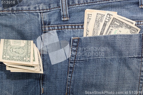 Image of dollars in pockets