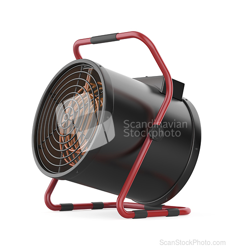 Image of Cylinder shaped electric fan heater